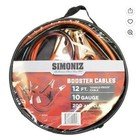 Simoniz  12' Jumper Cables 10-Gauge 200 Amp Booster Cable