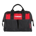 12 Inch Flexible Polyester Water Resistant  Dual Zippered Tool Bag
