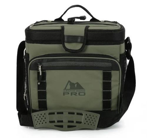 AZ Pro 16 Can Soft Sided Zipperless Cooler, Ice up to 2 Days, Smart Bin (Green)