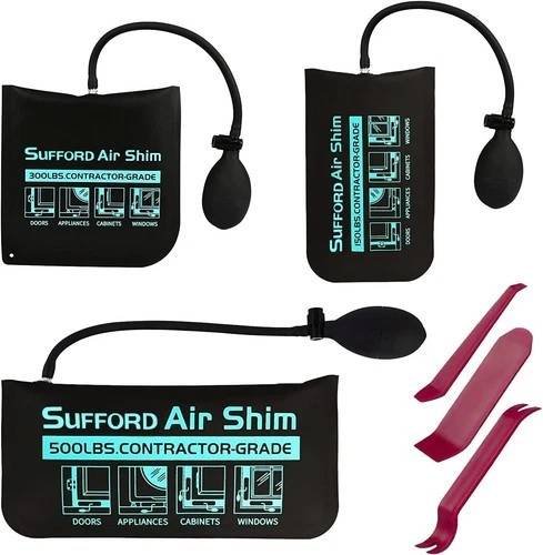 3 Pack Contractor Grade 300lb Inflatable Lifting Leveling Wedge Shim Kit